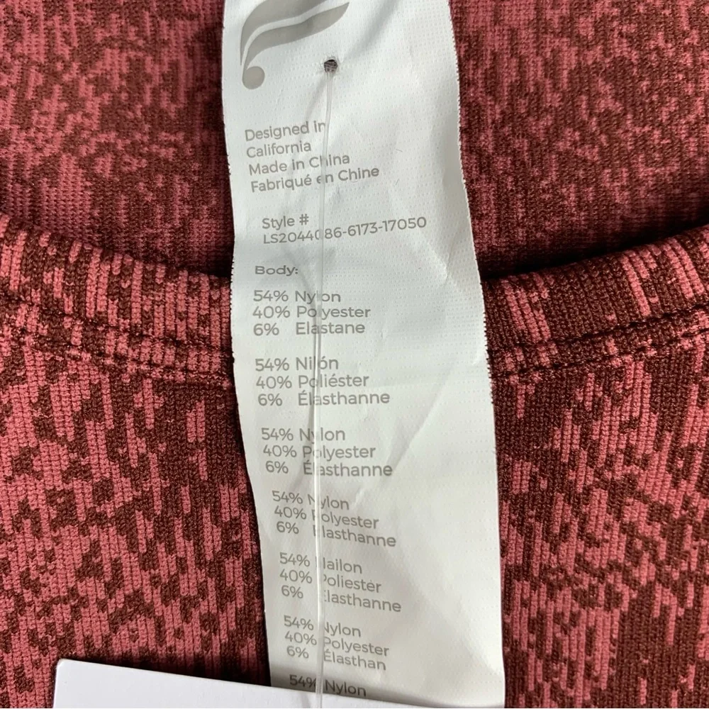 Fabletics Kamila Seamless Long Sleeve Top Size Large